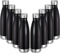 VEGOND 17oz Stainless Steel Water Bottles Bulk, Reusable Metal Sports Water Bottle Keeps Drink Hot and Cold, BPA Free Double Wall Vacuum Cola Shape Insulated Water Bottles for Camping Gym, 8 Pack