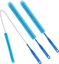 3Pack Dryer Vent Cleaner Kit, Home Improvement Essential Cleaning Tools, Up to 30 Inch Long Brush Cleaning Set，pet Hair Remover for Laundry，Drain Snake