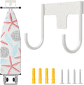 ORLESS Ironing Board Holder Wall Mount, Ironing Board Hanger, Ironing Board Holder, Iron Board Hook Wall Mount, for Laundry Rooms 5 Inch