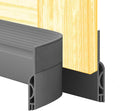 Door Draft Stopper,Door Sweep for Bottom,Weather Stripping Doors Seal Draft Guard Blocker Noise Cold Air Insulation Soundproofing for Exterior Interior Home Improvement(Grey, 39")