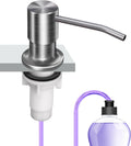 Soap Dispenser Kitchen Sink, Sink Soap Dispenser, 47" Extension Tube kit, Dish Soap Dispenser Pump, No Need More Refills (Brushed Nickel)