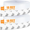 36 Ft Door Weather Stripping Door Seal Strip Tape,Silicone Door Draft Stopper,Self Adhesive Shower Door Bottom Seal and Door Insulation Strip for Door Frame Windows and Glass Gaps (Transparent, 25mm)