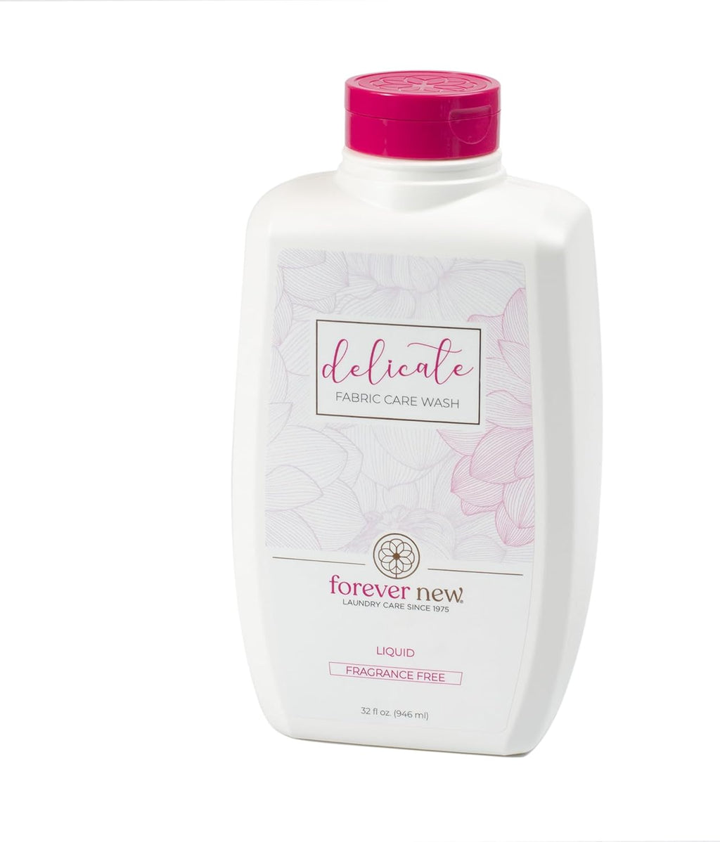 Forever New 32oz Liquid Unscented Fabric Care Wash 2 Pack (64oz Total) Natural Laundry Detergent