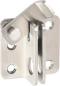 Alise Flip Latch,Gate Latches Slide Bolt Latch Safety Door Lock Catch for Barn Cabinet Pet Cage Fence Bathroom Garage Window,Heavy Duty SUS304 Stainless Steel Gate Hardware Locks,Brushed MS5007