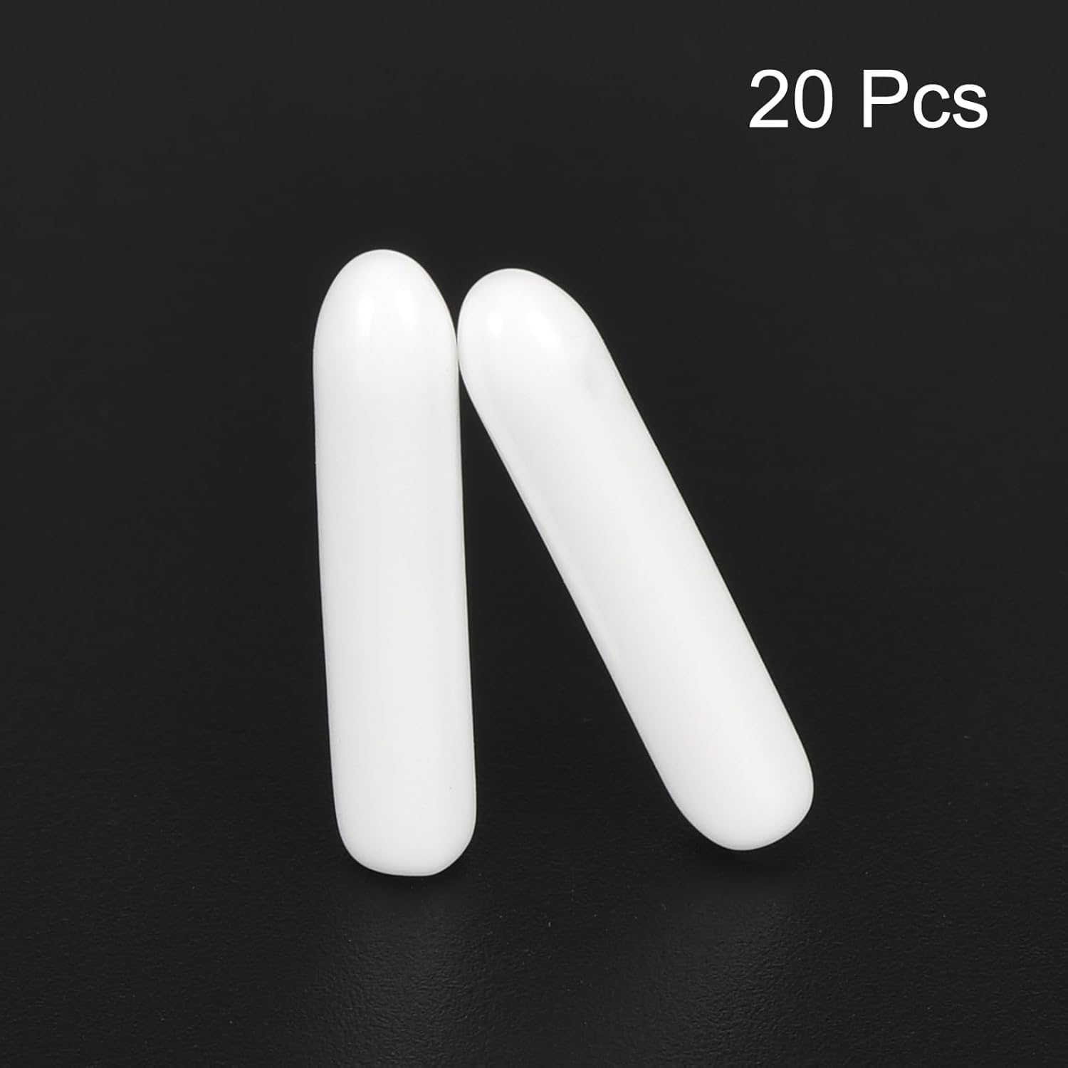 uxcell 20pcs Rubber End Caps 2mm ID Vinyl Round End Cap Cover Screw Thread Protectors White