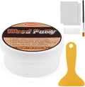SEISSO Wood Putty, Black Wood Filler Paintable, Wood Putty Outdoor Waterproof, Wood Repair Putty Stainable, Wood Furniture Repair kit - Restore Wooden Table, Cabinet, Floors, Door