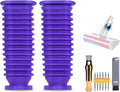 2 Pack Vacuum Lower Duct Hose Kit Compatible with Dyson V6,V7,V8,V10,V11,V15 Soft Roller Cleaner Head,Vacuum Attachment Replacement Parts for Home Cleaning, 1 Set Screwdrivers, 1 Clean Brush