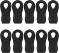Magnetic Chip Clips, 10 Pack Plastic Bag Clips with Magnet, Black Snack Clips for Food Storage and Refrigerator