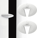 Door Pinch Guard and Door Slam Stopper, Durable Silicone Door Finger Pinch Guard, Prevents Finger Pinch Injuries, Slamming Doors, Door Safety for Kids, 2 Packs White Basic.