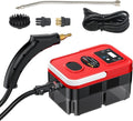 Irishom Steam Cleaner Handheld with 4pcs Accessories, Touch Screen 6 Levels Adjustable 15s Fast Steam Deep Cleaning with Portable Handle 1200ml/40.5oz Water Tank