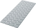 Bathtub Mat Non Slip Silicone Foldable Extra Long Tub Mat Strong Suction Cups & Large Drain Holes, Durable,Machine Washable for Smooth Surfaces Shower Mat, Ideal for Families Beige,15"x40" Grey