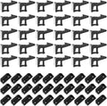 Tuanse 30 Pcs Cabinet Locks Invisible Safety Drawer Latches with Screws Self Adhesive Cabinet Drawer Locks for Home Kitchen Furniture Door Latches(Black)