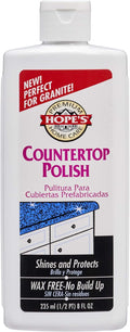 HOPE'S Countertop Restoration Polish - Shines and Protects with No Build-Up - Streak-Free Kitchen Counter Cleaner - Quartz, Marble, Corian, Laminate, Granite Countertop Cleaner, 8 Fl Oz, Pack of 1