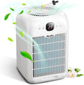 Air Purifiers for Home Bedroom Up to 908 Sq Ft, Air Purifiers with HEPA Filter Aromatherapy,Turbo Boost Button, Sleep Mode, White