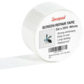 White Window Screen Repair Tape, 2 in X 30 FT (360IN) Kit for Windows or Doors, Strong Adhesive Patch Fiberglass Mesh Repair