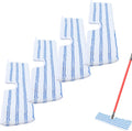 4 Pack Microfiber Mop Pads for O Cedar Mop Replace Head, Flip Mop Refills Compatible with O-Cedar Hardwood Floor 'N More, Reusable & Washable Mop Covers for Dry/Wet Use