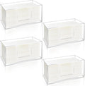 4Pack Acrylic Paper Towel Dispenser, Napkin Holder for Bathroom, Kitchen & Countertop – Paper Towel Holder Z-Fold/C-Fold/Multi-Fold Holder, Shatter-Resistant & Space-Saving (4)
