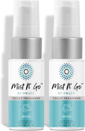 Mist N’ Go by Omaze Travel Bathroom Spray for Toilet Spray Odor Eliminator - Travel Toilet Spray for Bathroom Air Freshener Spray for Bathroom Deodorizer - Breeze Travel Size (1oz x2)