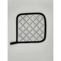 Intedge 317S Pot Holder, Heat Resistant to 400°F, 7x7 Square Hot Pad, Quilted Ironing Board Fabric, Silver, Made in USA, Durable High Heat Fabric Pot Holder for Kitchen and Oven Use, 1 Each