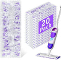20 Pack Power Mop Refills Pad Compatible with Swiffer Power Mop Multi-Surface &Wood Mopping Pad Refills, Disposable Spray Wet Mopping Pad Replacement for Floor Cleaning