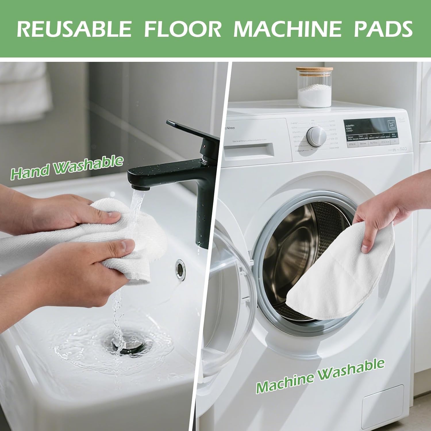 3 Pcs 12" Floor Machines Pads Compatible with Oreck Commercial 550MC Orbiter Floor Machine Cleaner Buffer Scrubber Polisher Pads for Hardwood and Tile Floors Cleaning Stripping