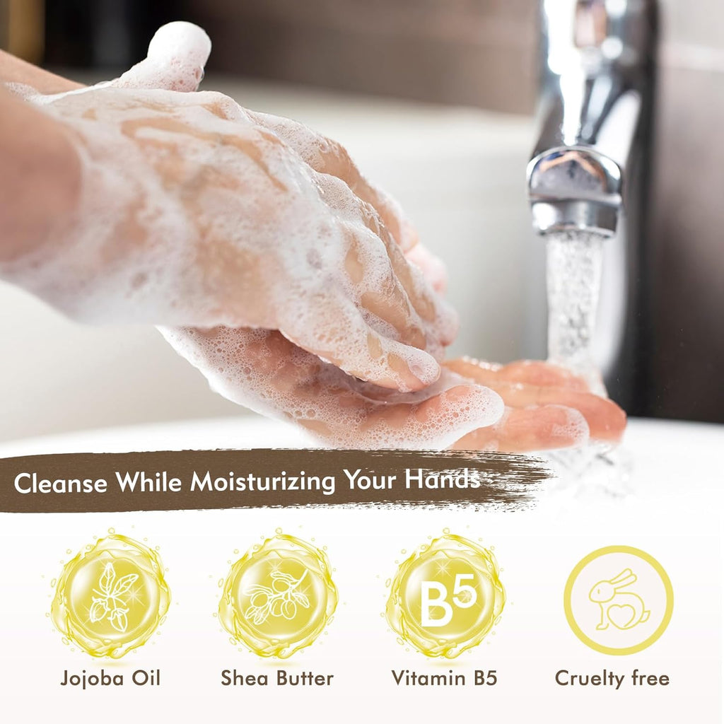 ROMIIE ZOI Lemon Scent Liquid Hand Soap Refills - Natural, Gentle & Moisturizing Formula - Family Size 3 Pack, Ideal for Liquid Soap Dispensers in Kitchen & Bathroom