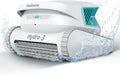 Poolmate Hydro 3 All-in-one Pool Vacuum Robot, 200mins Runtime Cordless Pool Cleaner, 2 150W Brushless Motor+Floor/Wall/Waterline Scrubber Brush,Ideal for Inground/Above-Ground Swimming Pools