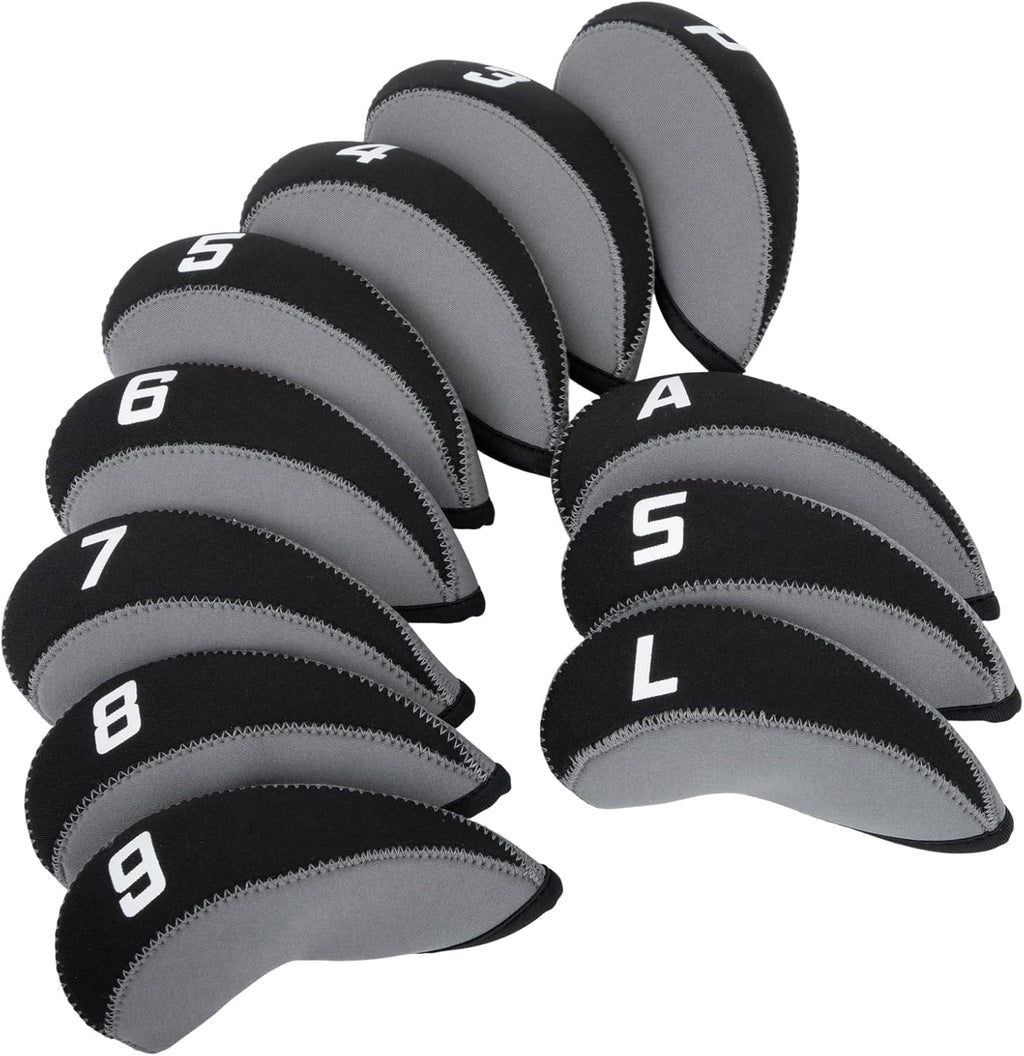 Golf Iron Covers for Golf Clubs Neoprene Golf Iron Cover Set 11pcs/10pcs Golf Iron Headcovers Golf Club Head Covers Fit All Brands