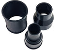 palart 3 Piece Vacuum Adapter Combo Kit Fits Wet Dry Vacuum Cleaners Connector Accessory, includes a 2-1/2 in. to 1-7/8 in. accessory adapter, a 1-7/8 in. to 1-1/4 in. and a hose-to-hose connector