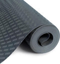 Shelf Liners for Kitchen Cabinets and Drawers, Non-Adhesive and Anti-Slip, Waterproof and Easy to Clean, Durable EVA Cabinet Mat for Refrigerator, Cupboard, Table (Grey, 17.5" W x 196.8" L)