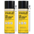 Stanley F993 Expanding Foam Sealant Spray – (2x12oz) Gaps & Cracks Filler, PestBlocker for Indoor/Outdoor Use – Paintable, Waterproof, Polyurethane Insulation Foam with Straw Applicator | 2 Pack