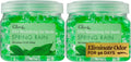 Clear Air Odor Eliminator Gel Beads - 12 oz, Pack of 2 - Air Freshener Made with Essential Oils - Eliminates Odors in Bathrooms, Cars, Boats, RVs & Pet Areas - Spring Rain Scent