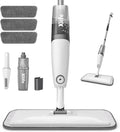 Spray Mops for Floor Cleaning, Xlife Microfiber Dust Mop with 3 Washable Pads Mop with Sprayer Wood Mops Commercial Home Use for Wood Hardwood Laminate Ceramic Tiles Floor-Gray (No Cleaner)