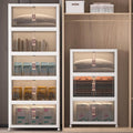 Extra Large Stackable Storage Bins with Lids & Wheels & Door, 896QT-112QT/28GAL*8Pack Foldable Collapsible Closet Organizers, Plastic containers drawers for bedroom Dorm