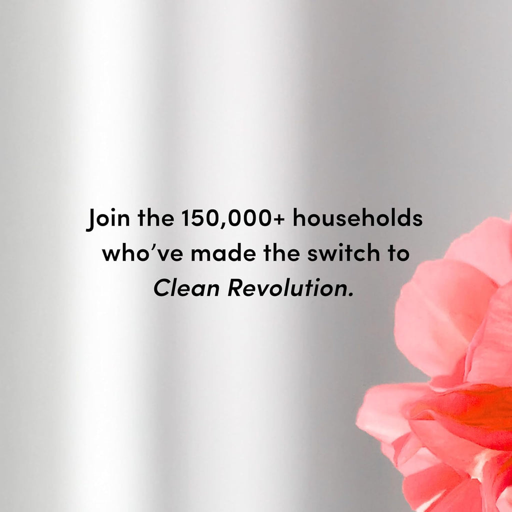 Clean Revolution Foaming Hand Soap, Gentle, Moisturizing, Ready To Use Formula, Real Essential Oils, Gluten Free, Geranium Mint, 128 Fl Oz