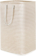 Lifewit Laundry Hamper Large Collapsible Laundry Basket, Freestanding Waterproof Clothes Hamper Storage with Easy Carry Handles for Clothes in Bedroom Bathroom College Dorm for Adults,Beige, 80L