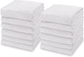 kimteny 13x28 Inches Kitchen Cloth Dish Towels, 400 GSM Premium Dishcloths, Super Absorbent Coral Velvet Microfiber Cleaning Cloths, Fast Drying Rags for Washing Dishes (12 Pack, White)