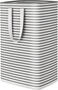 Lifewit Laundry Hamper Large Collapsible Laundry Basket, Freestanding Waterproof Clothes Hamper Storage with Easy Carry Handles for Clothes in Bedroom Bathroom College Dorm for Adults, Black, 80L