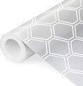 Shelf Liner, Refragerator Drawer Liners for Kitchen Cabinets, Waterproof Bathroom Sink Mat No Slip Cupboard Liners Non Adhesive Fridge Liner Roll - Clear 17.5"×118"
