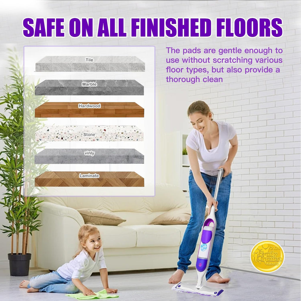 Power Mop Pads Refills for Swiffer PowerMop Multi-Surface Mopping Pad Disposable Replacement Mop Pads Compatible with Swiffer PowerMop,Safe on All Finished Floors,38 Count.