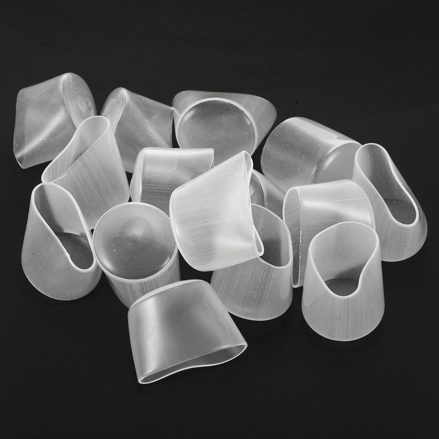 uxcell 20pcs Rubber End Caps 33mm ID Vinyl Round Tube Bolt Cap Cover Thread Protectors Clear