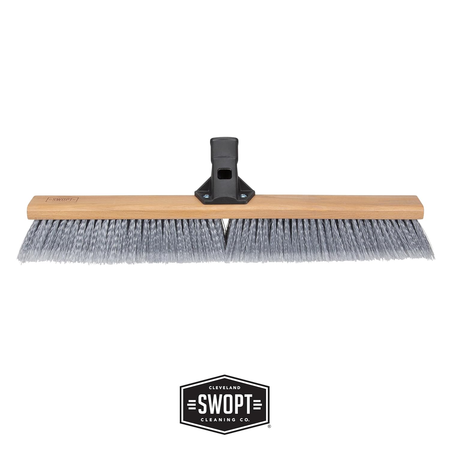 SWOPT 24” Premium Multi-Surface Push Broom Head — Indoor and Outdoor Push Broom — Cleaning Head Interchangeable with All SWOPT Cleaning Products for More Efficient Cleaning and Storage