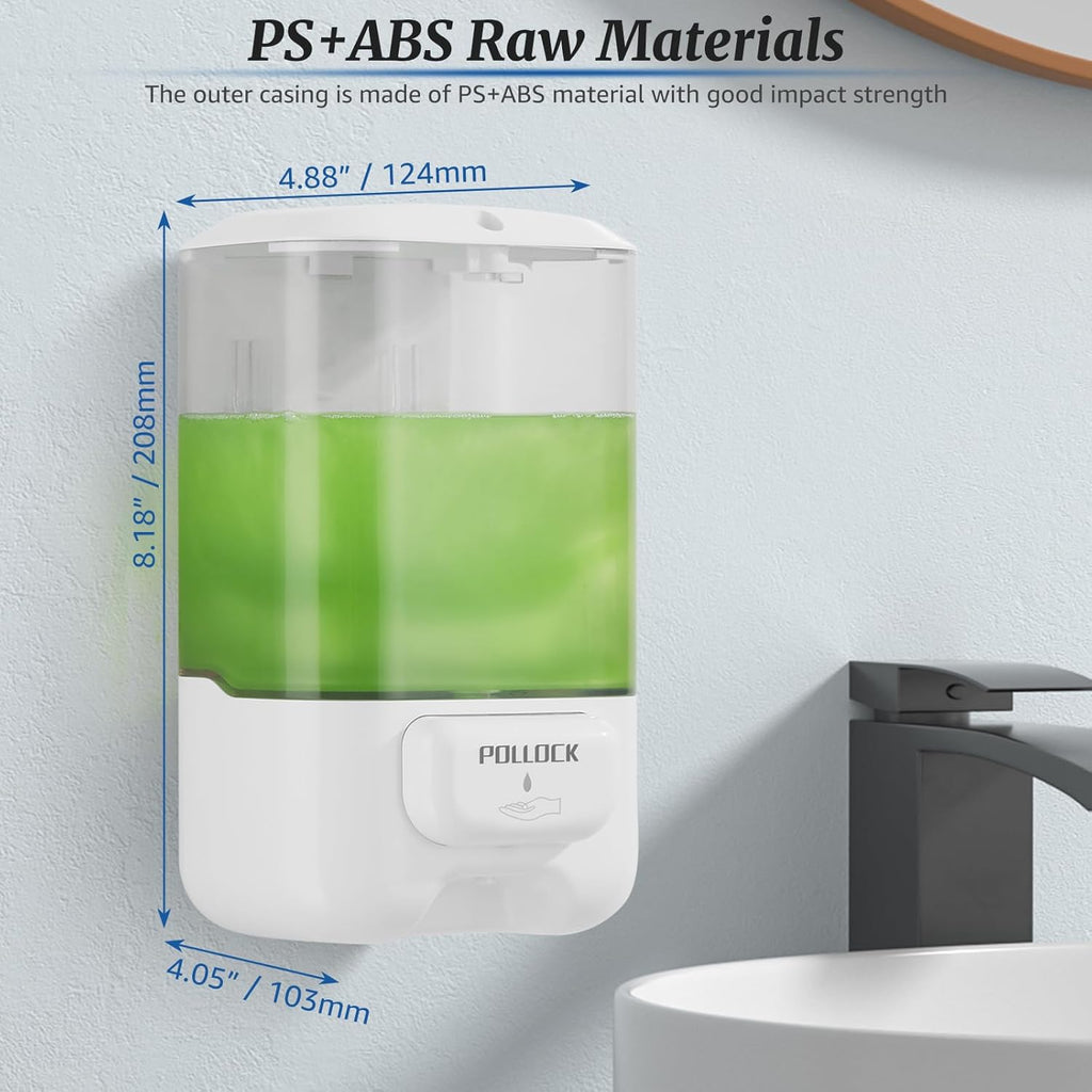 Liquid Soap Dispenser Wall Mounted,Hand Sanitizer Dispenser,Lotion Detergent Container,Dish Wash Dispenser for Kitchen,Commercial Soap Dispenser for Liquid Containers Shampoo Gel Chamber,33.8OZ/1000ML
