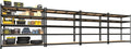 PrimeZone 4 Pack Heavy Duty Adjustable 5 Tier Garage Storage Shelves - 47" W x 18" D x 71" H, Metal Utility Rack Shelf Unit for Warehouse, Pantry, Closet, Kitchen, Black