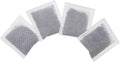 4 Pack Compact Activated Charcoal Odor Absorbing Filter Smaller Refill Deodorizer Compatible with iTouchless Under 8 Gallons Small Trash Cans with Filter Compartment