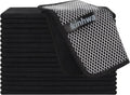 KinHwa Kitchen Washcloths for Dishes Absorbent Microfiber Dish Cloths Quick Dry Dish Rags with Poly Scour Scrub Side Ideal for Kitchen Cleaning (Black, 7inchx7inch 18 Pack)