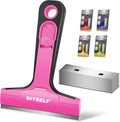 DIYSELF 1 Pack Razor Blade Scraper with 10 Extra Razor Blades, Scraper Tool, Glass Scraper for Cleaning, Glass Stove Top Scraper, Window Scraper, Paint, Cooktop, Oven Scraper, Razor Scraper Tool