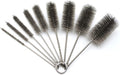 Pipe Cleaning Brush Set Stainless Steel Bristles, Stainless Steel Pipe Brush Steel Bottle Brush 9 Piece Variety Pack for Auto Parts, Bottles, Tubes, Etc.