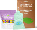 Truly Free Dryer Angel - Natural Dryer Sheet Alternative, Non-Toxic Reusable Fabric Softener Sheets and Scent Booster, Safe for Babies and Sensitive Skin, Laundry Room Essentials - 1 Pack + 2 Refills