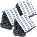 Masthome 3 Pack Microfiber Flip Mop Refills, Dua-Action Microfiber Mop Replacement Pads, Compatible with ASIN B076HPLH1T, Dry & Wet Use, Machine Washable, Double Sided Mop Pads for Floor Cleaning
